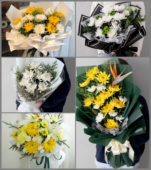 江苏泰州泰兴市分界镇开绿村白事花束代送